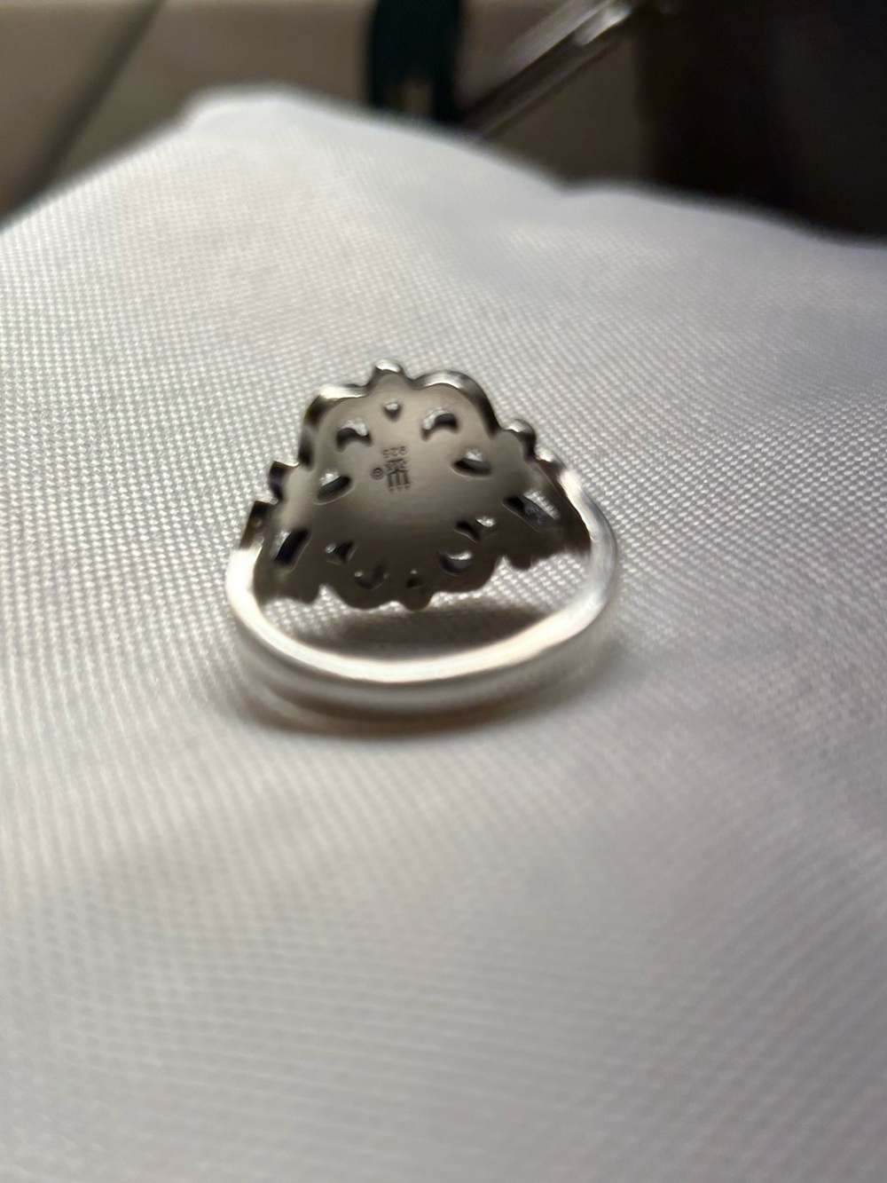 RETIRED James Avery Turquoise Spanish Lace Ring - Picture 4 of 8